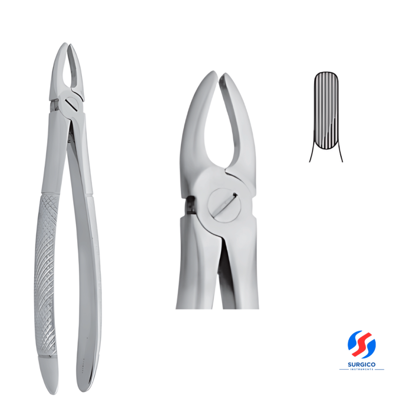 Extracting forceps upper centrals and premolars